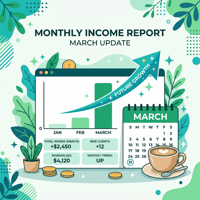 March 2026 Income Report: Starting From Zero | Kamal Deen logo