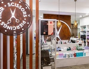 Hair Scissors Piercings logo