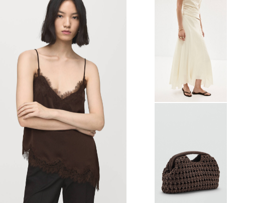 Clean Girl Outfit from Mango You'll Wear on Repeat cover photo collage