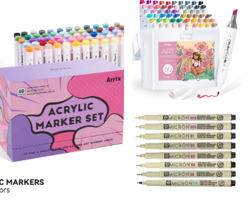 art supplies I use daily. cover photo collage