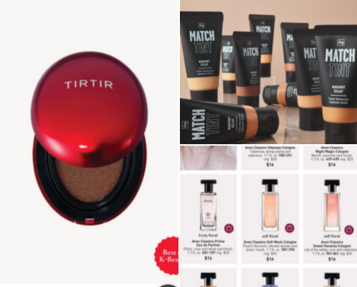 Avon Products cover photo collage