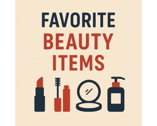 My Favorite Beauty Items cover photo collage