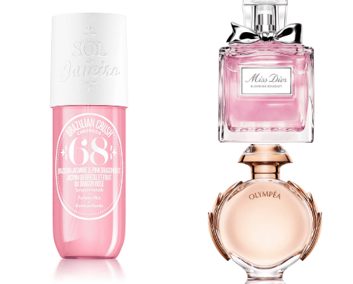 favourite/ most complimented fragrances 🌺 cover photo collage