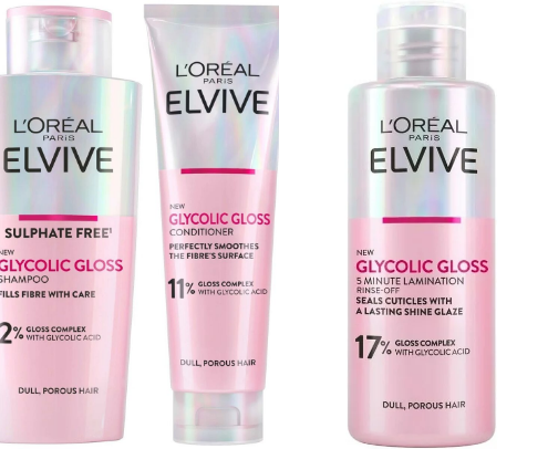 Products for the care of damaged hair cover photo collage