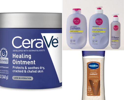 Loran's bodycare must haves🧴 cover photo collage