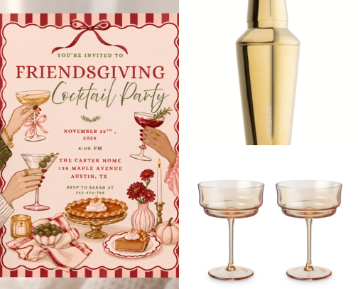 Friendsgiving Cocktail Party Ideas cover photo collage