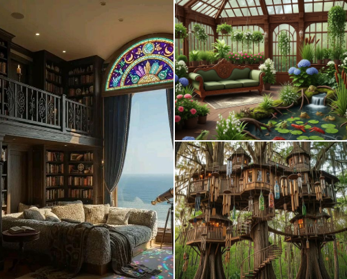 My Unrealistic Dream Home: Where Fantasy Meets Luxury cover photo collage