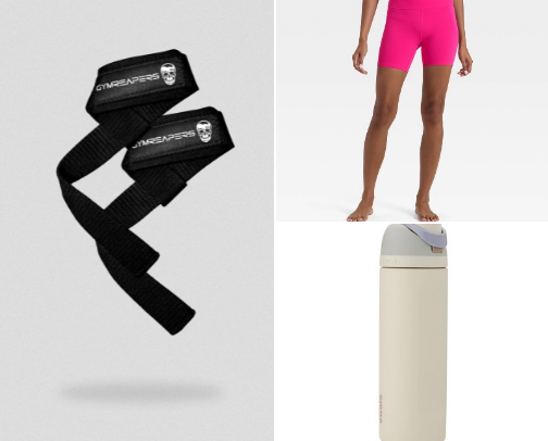 Gym Accessories and Clothes cover photo collage