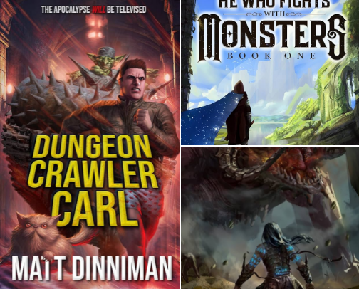 My Top 12 LitRPGs for Newbies (I've Read 1,000+) cover photo collage