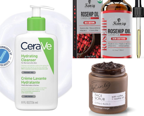 Natural Face & Body Care Essentials for Women Over 40 cover photo collage
