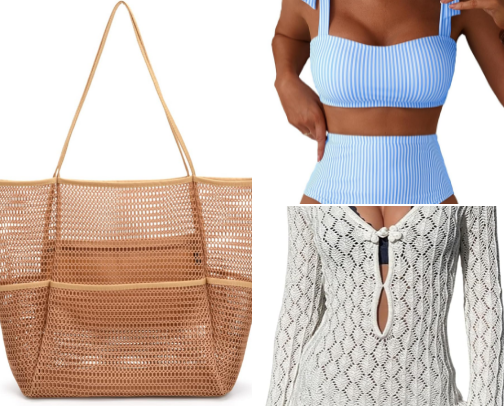 Spring break packing list cover photo collage