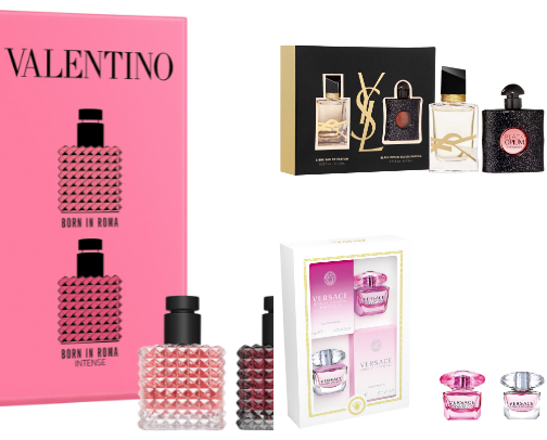 Top up to 50$ parfumes cover photo collage