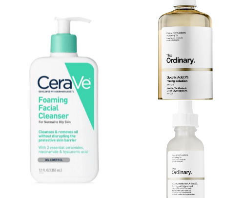 Skin care routine cover photo collage