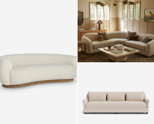 Designer-Inspired Living Room Finds cover photo collage
