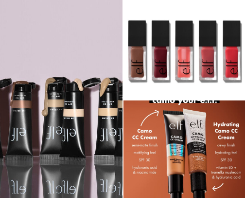 ELF Best Beauty products cover photo collage