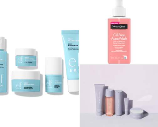 Skincare cover photo collage