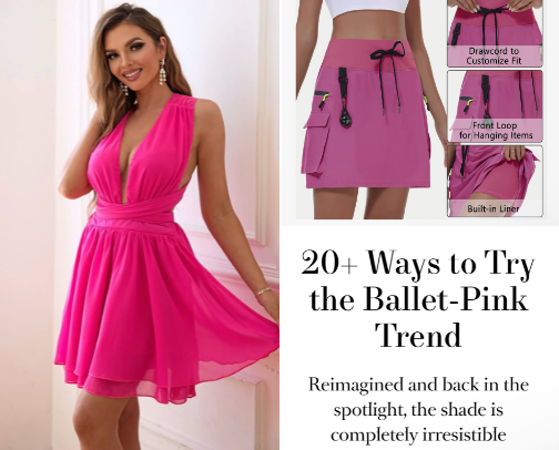 Pink Fashion and Beauty Trends For 2025 cover photo collage