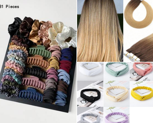 Hair tools and accessories 🌸🦄 cover photo collage