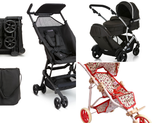 Prams and pushchairs cover photo collage