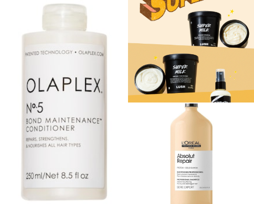 Top 10 products for a good hair day cover photo collage