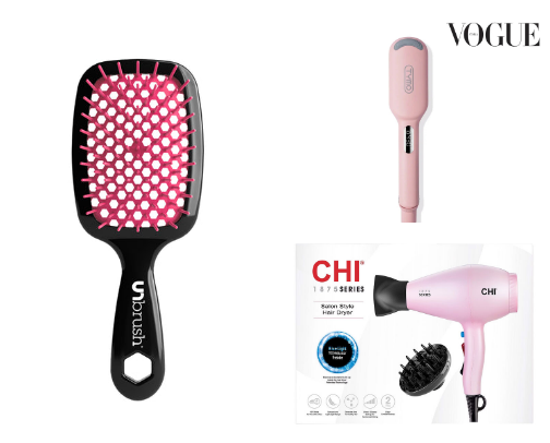 Hair Tools I Recommend: Brushes, Hot Tools, Silk Rollers + Hair Ties cover photo collage