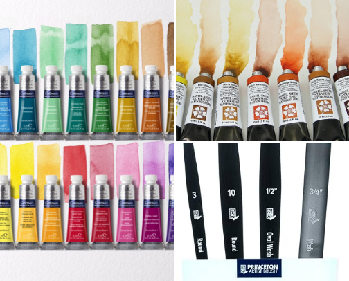     Watercolor Supplies I Wish I Bought First cover photo collage