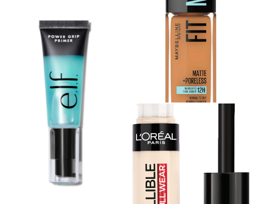 Beginner drugstore makeup guide cover photo collage