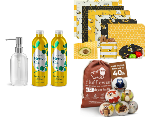 🌿Easy Zero-Waste Swaps for a Cozy, Low-Waste Home cover photo collage