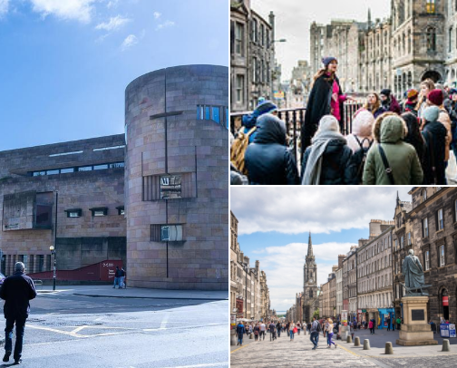 Edinburgh Travel Guide cover photo collage