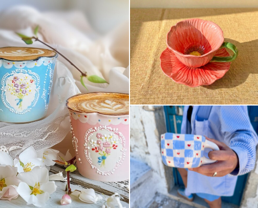 🎀 Cute Aesthetic Mugs 🎀 cover photo collage
