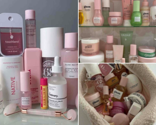 fav skincare products cover photo collage