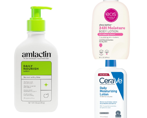 My go to body lotions on Amazon. cover photo collage