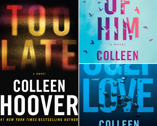 Fiction books in one spot cover photo collage