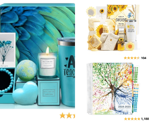 Great Teacher Appreciation gifts cover photo collage