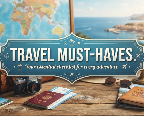 Travel Must-Haves cover photo collage