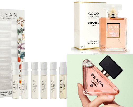 Scent & Glam cover photo collage