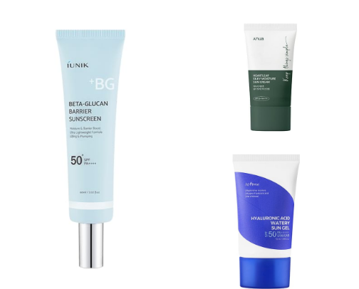 TOP 4 best korean sunscreen cover photo collage