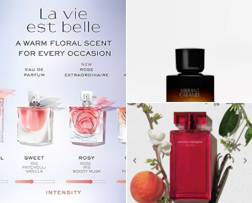 Favorit parfums cover photo collage