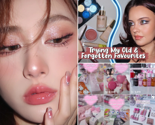 my favorite beauty creators •｡˚⋅ cover photo collage