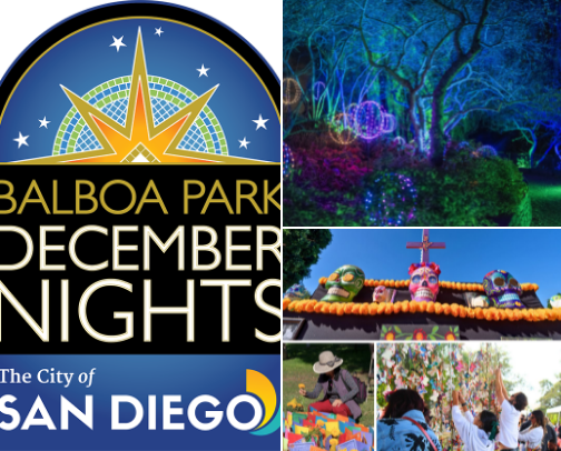San Diego Holiday Magic: 20 Autism-Friendly & Affordable Experiences ✨️ cover photo collage