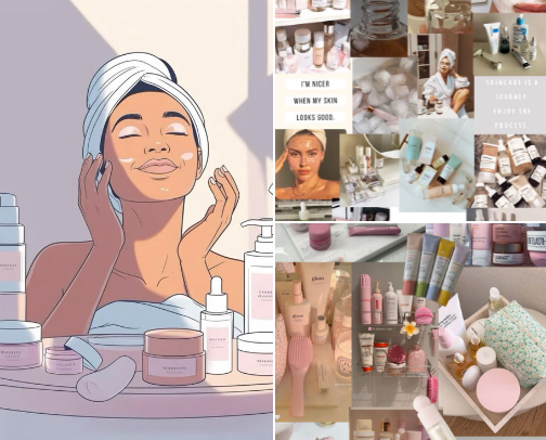 Skincare Products I Swear By 🌿 cover photo collage