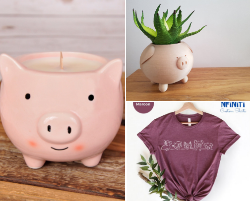 Oink Oink, Piggy lovers unite! cover photo collage