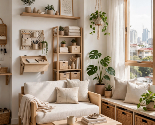 Small Apartment Must-Haves I Actually Use - Renter Friendly Space Saving Organizers cover photo collage