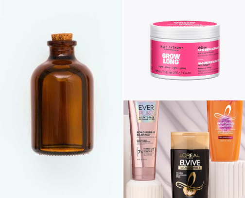Healthy shiny hair must haves cover photo collage
