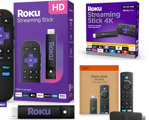 Best Streaming sticks cover photo collage