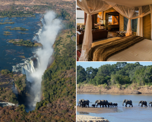 🧳 Top 10 Places to Visit in Zambia 🇿🇲 cover photo collage