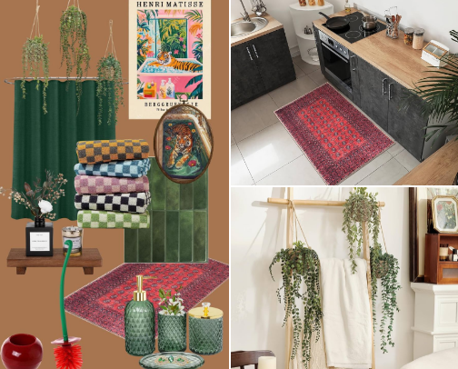 eclectic bathroom inspo!! cover photo collage