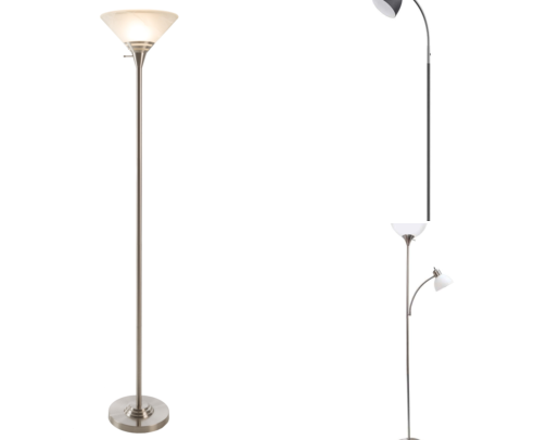 I Finally Found Floor Lamps That Actually Light My Reading Chair Perfectly cover photo collage