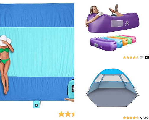 Beach Day cover photo collage