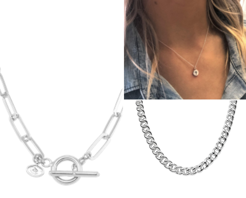 silver jewelry girlies cover photo collage